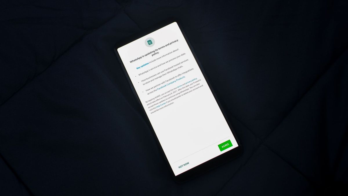 Smartphone showing a privacy notice, for a post on Take It Down Act charges